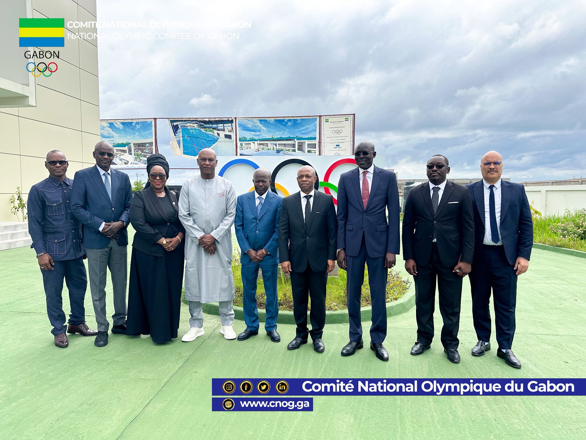 Visite du Président du CNO du Sénégal au nouveau siège du CNOG