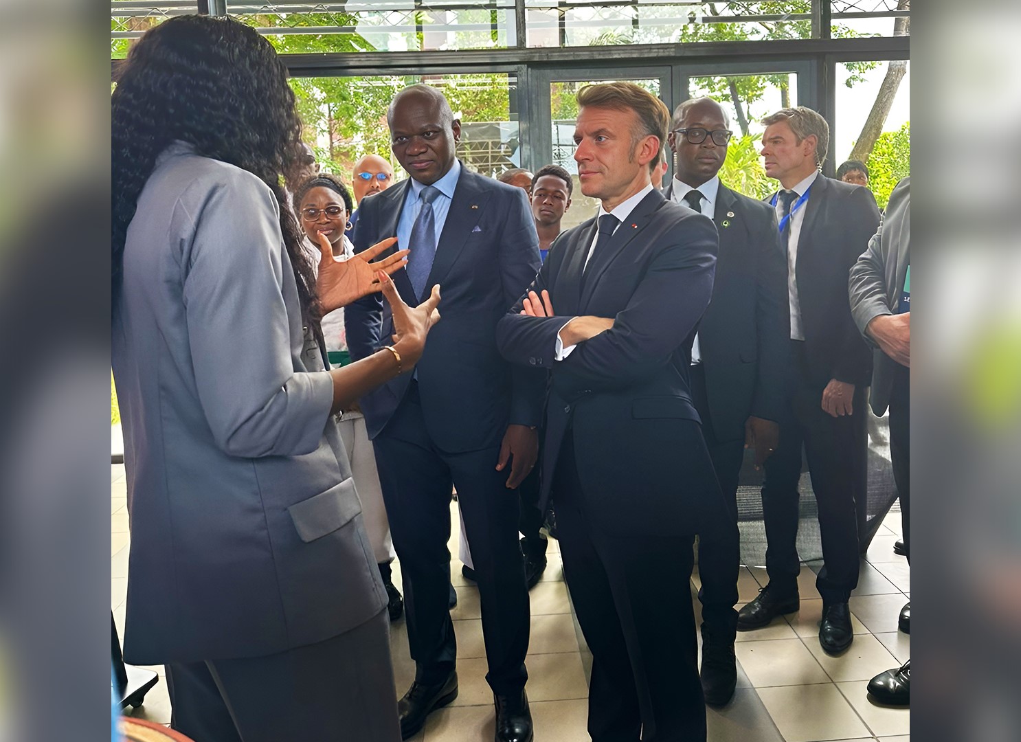 Un moment fort : les élèves du programme Sport-Études du CNOG rencontrent le Président Emmanuel Macron